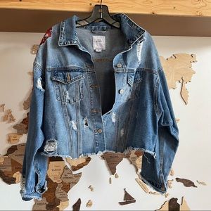 Iris Cropped Jean Jacket